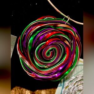 Multicolored large charm